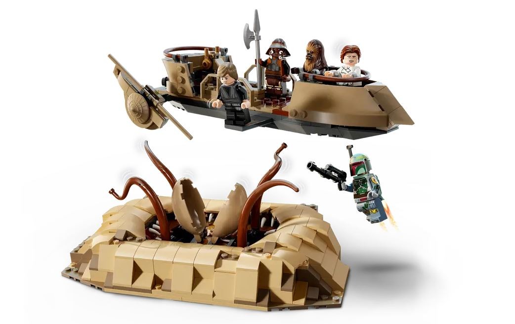 Lego star wars dykumos skifas ir sarlako duobė, smėlio/ruda