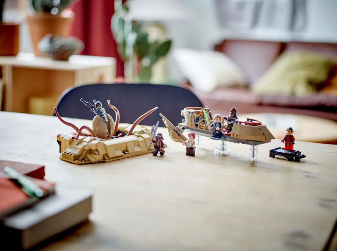 Lego star wars dykumos skifas ir sarlako duobė, smėlio/ruda