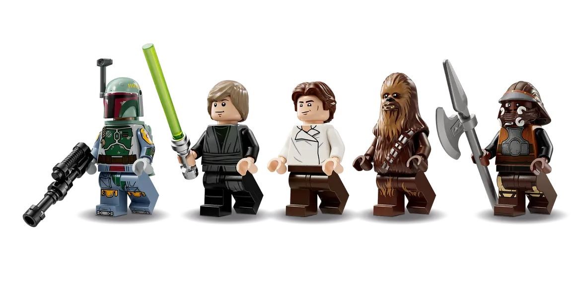 Lego star wars dykumos skifas ir sarlako duobė, smėlio/ruda