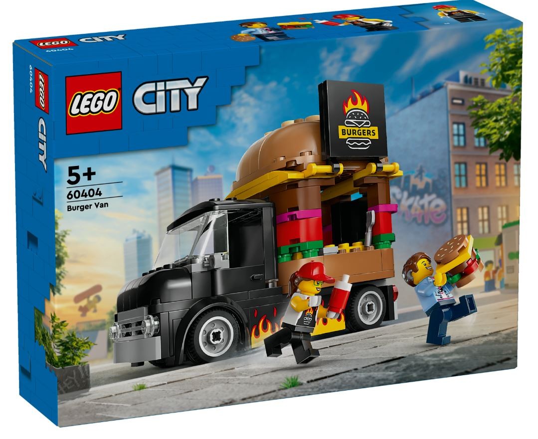 Mėsainių sunkvežimis, lego, spalvotas