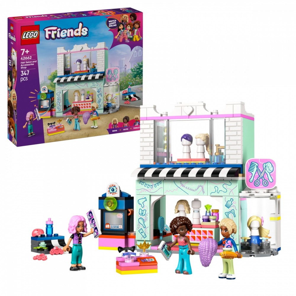 Lego® friends kirpykla ir aksesuarų parduotuvė