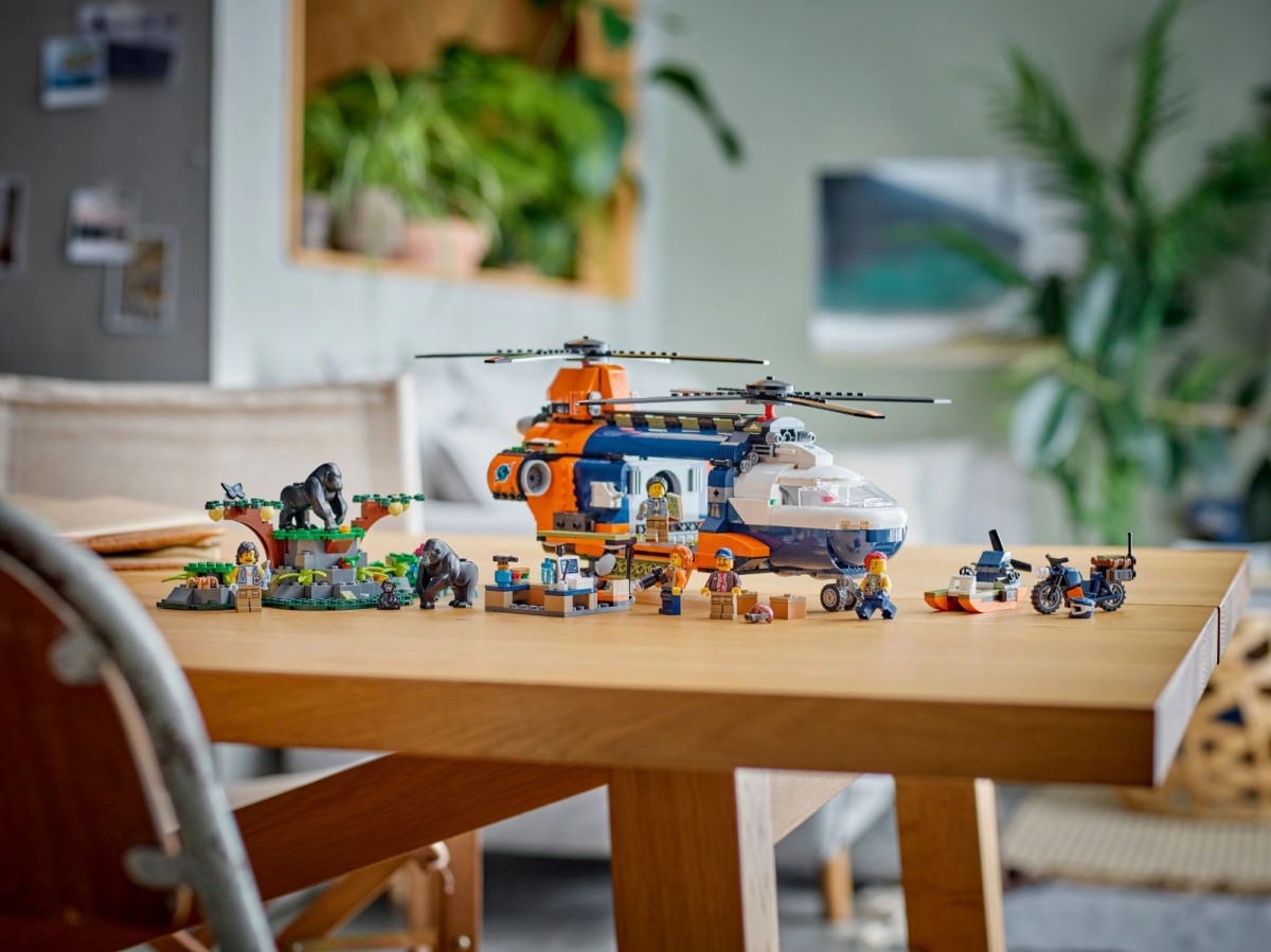 Džiunglių tyrinėtojų sraigtasparnis, lego® city