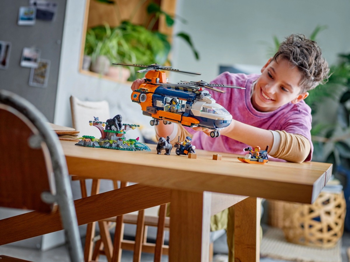 Džiunglių tyrinėtojų sraigtasparnis, lego® city