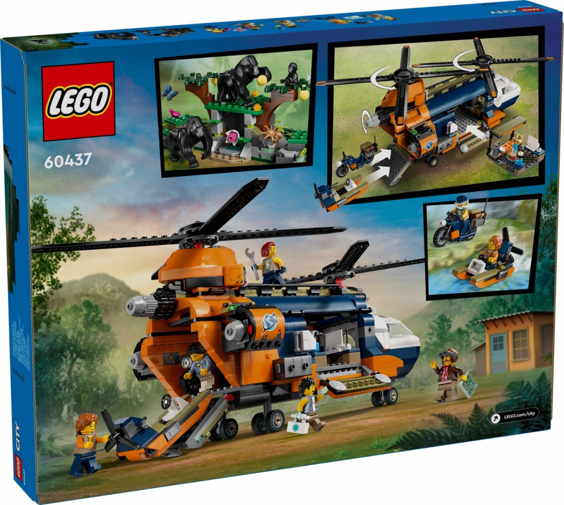 Džiunglių tyrinėtojų sraigtasparnis, lego® city