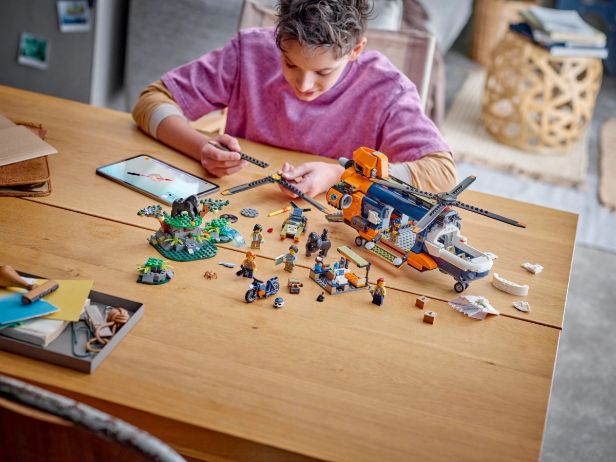 Džiunglių tyrinėtojų sraigtasparnis, lego® city