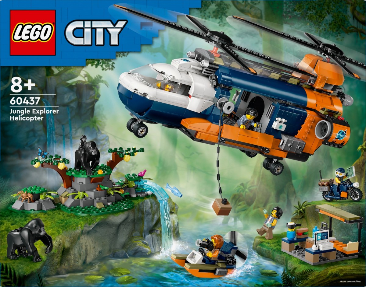 Džiunglių tyrinėtojų sraigtasparnis, lego® city
