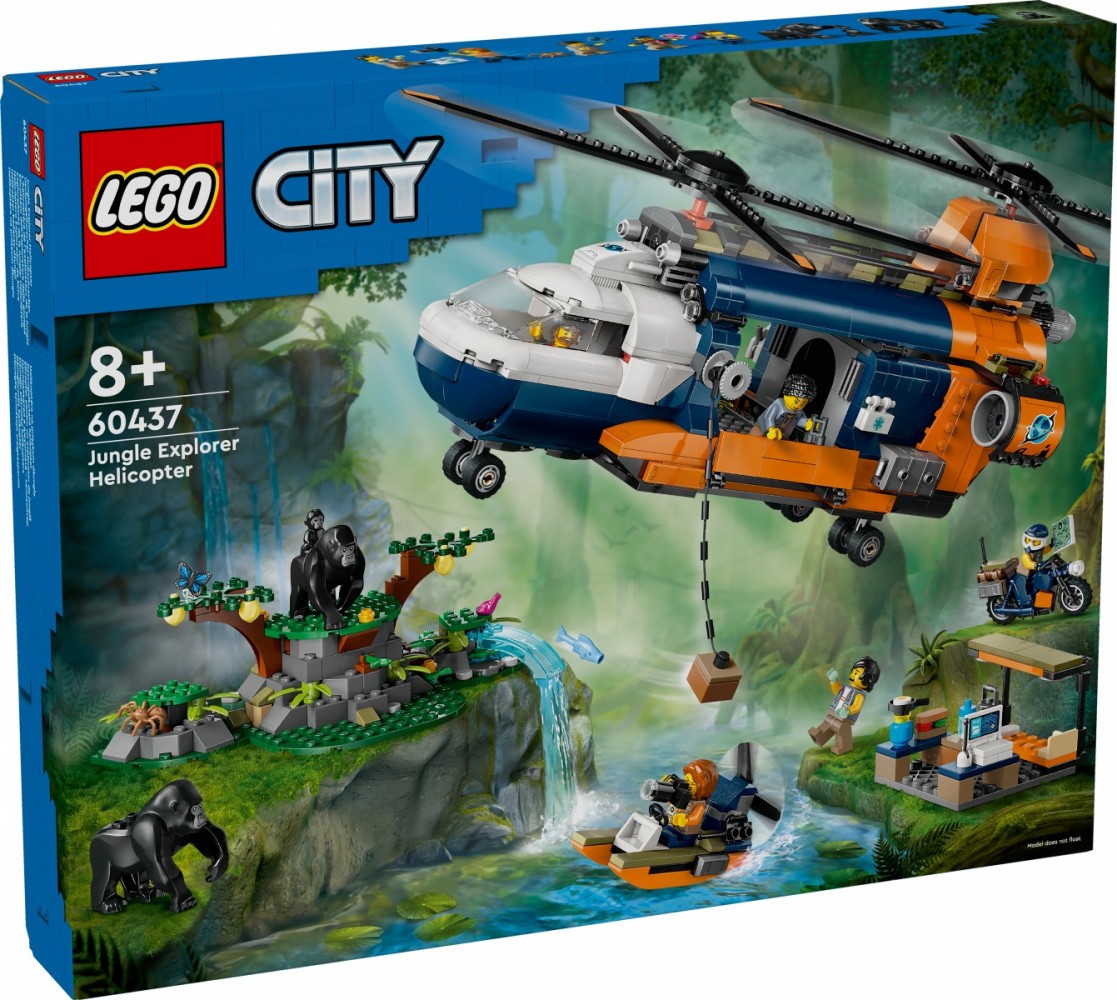 Džiunglių tyrinėtojų sraigtasparnis, lego® city