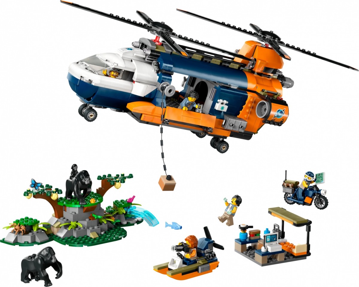 Džiunglių tyrinėtojų sraigtasparnis, lego® city