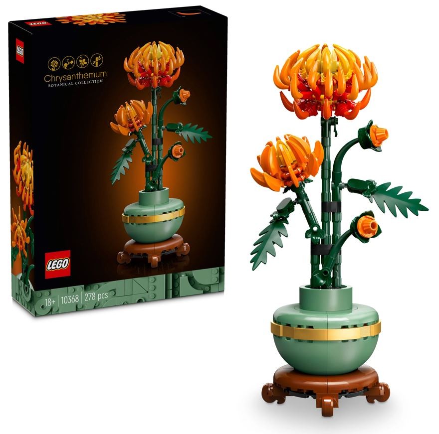 Konstruktorius chrizantema, lego icons