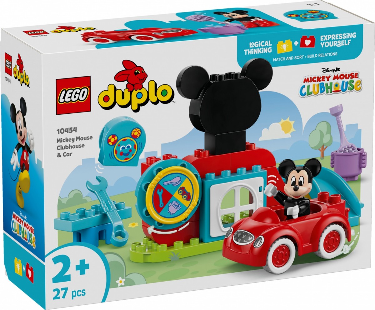 10454 lego® duplo peliuko mikio klubas ir automobilis