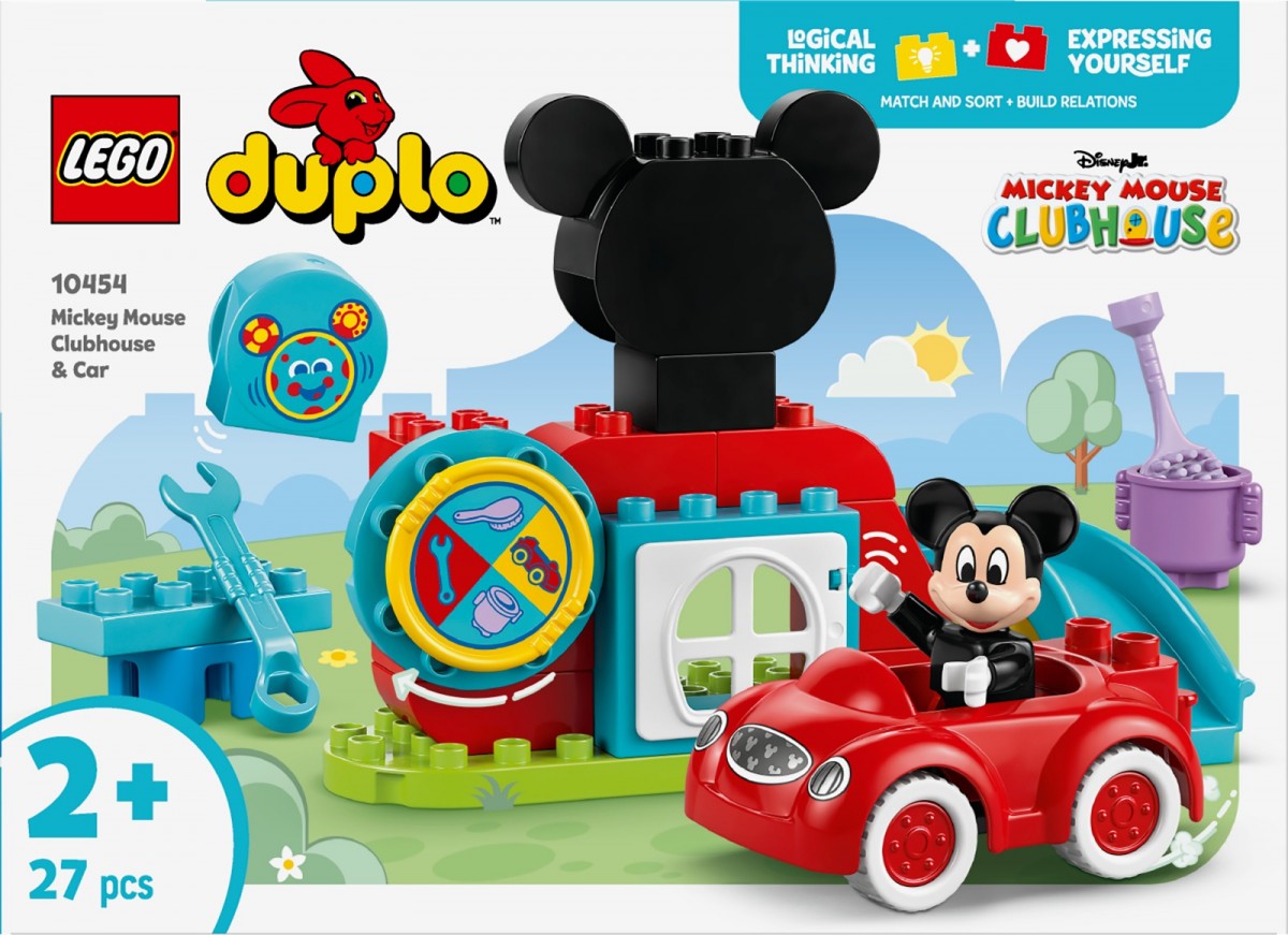 10454 lego® duplo peliuko mikio klubas ir automobilis