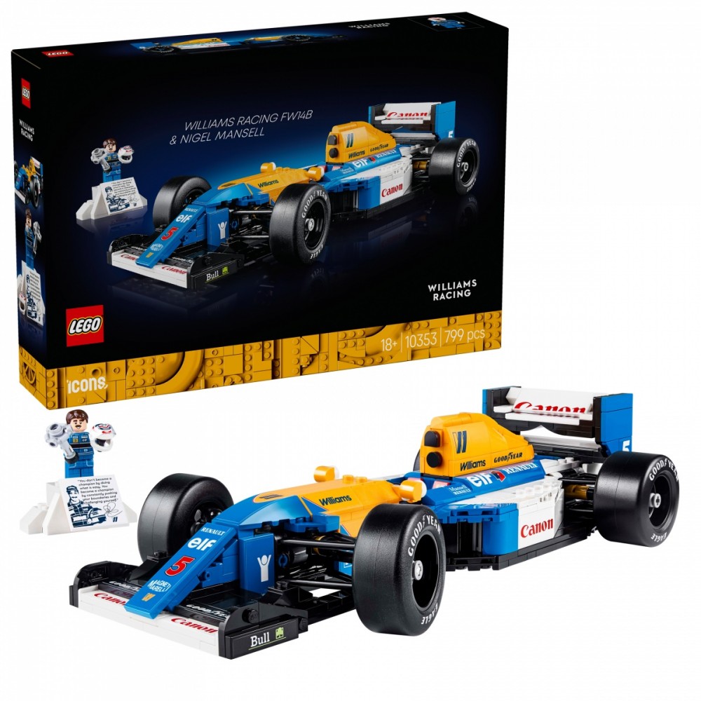 10353 lego® icons williams racing fw14b ir nigelas mansellas