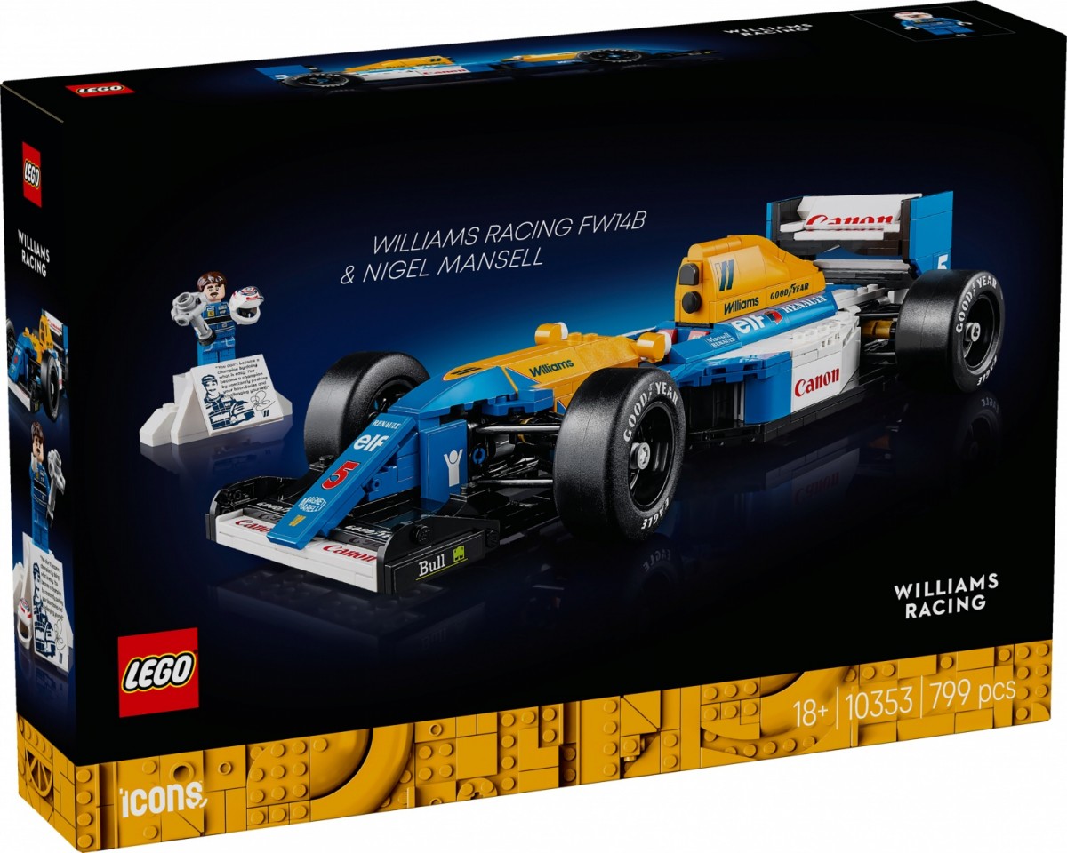 10353 lego® icons williams racing fw14b ir nigelas mansellas