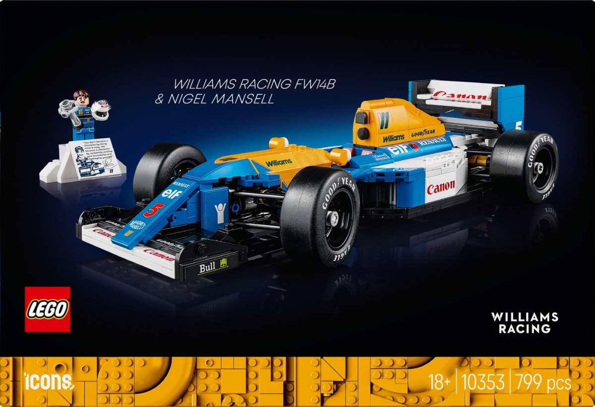 10353 lego® icons williams racing fw14b ir nigelas mansellas