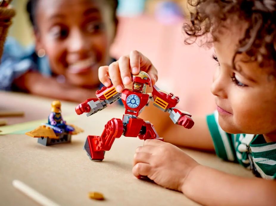 76263 lego® marvel geležinis žmogus hulkbuster prieš thanos