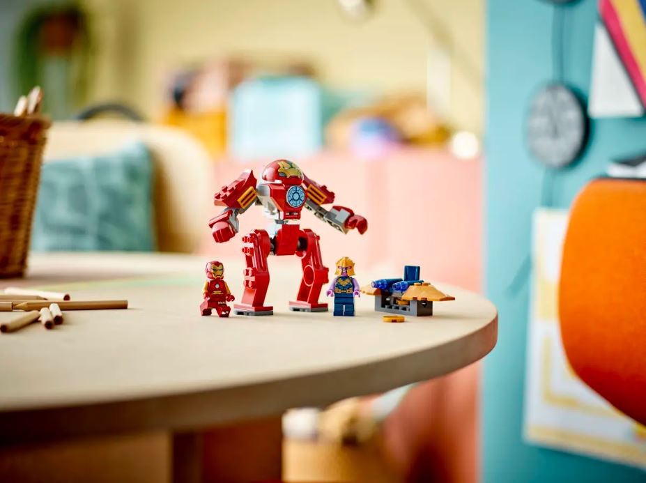 76263 lego® marvel geležinis žmogus hulkbuster prieš thanos