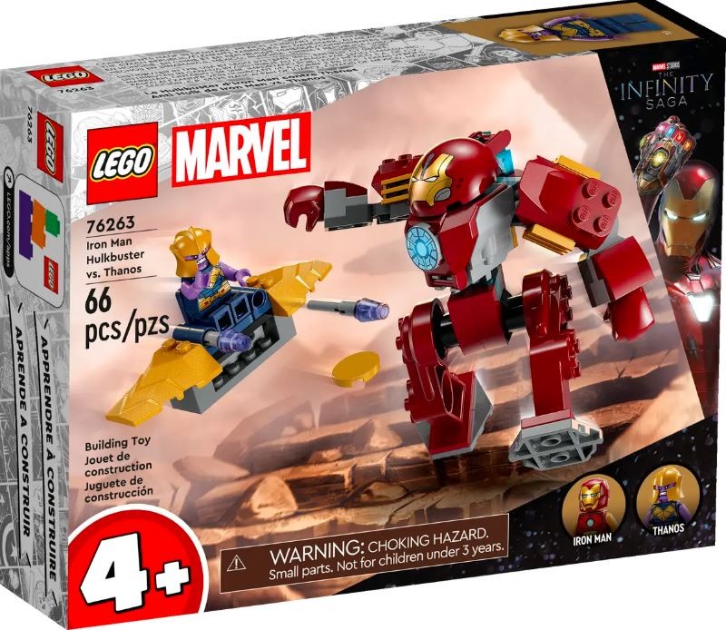 76263 lego® marvel geležinis žmogus hulkbuster prieš thanos