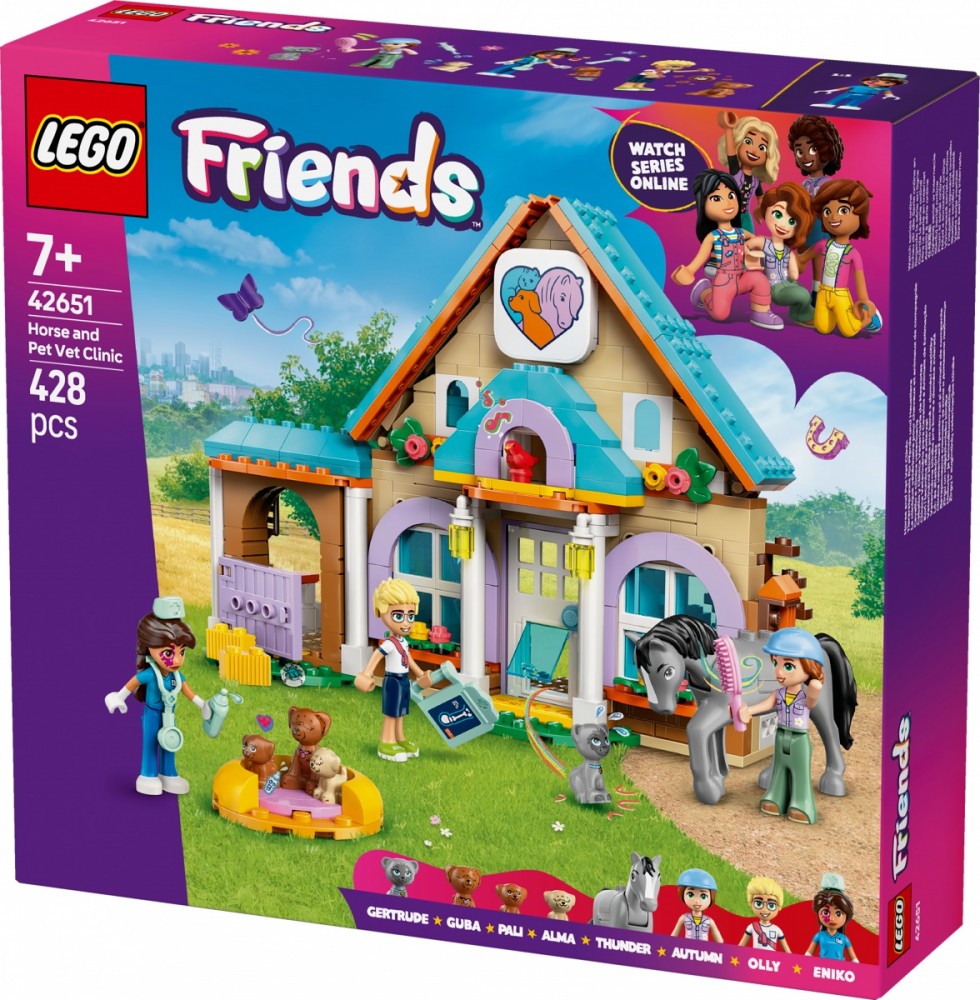 42651 lego® friends žirgų ir augintinių veterinarijos klinika