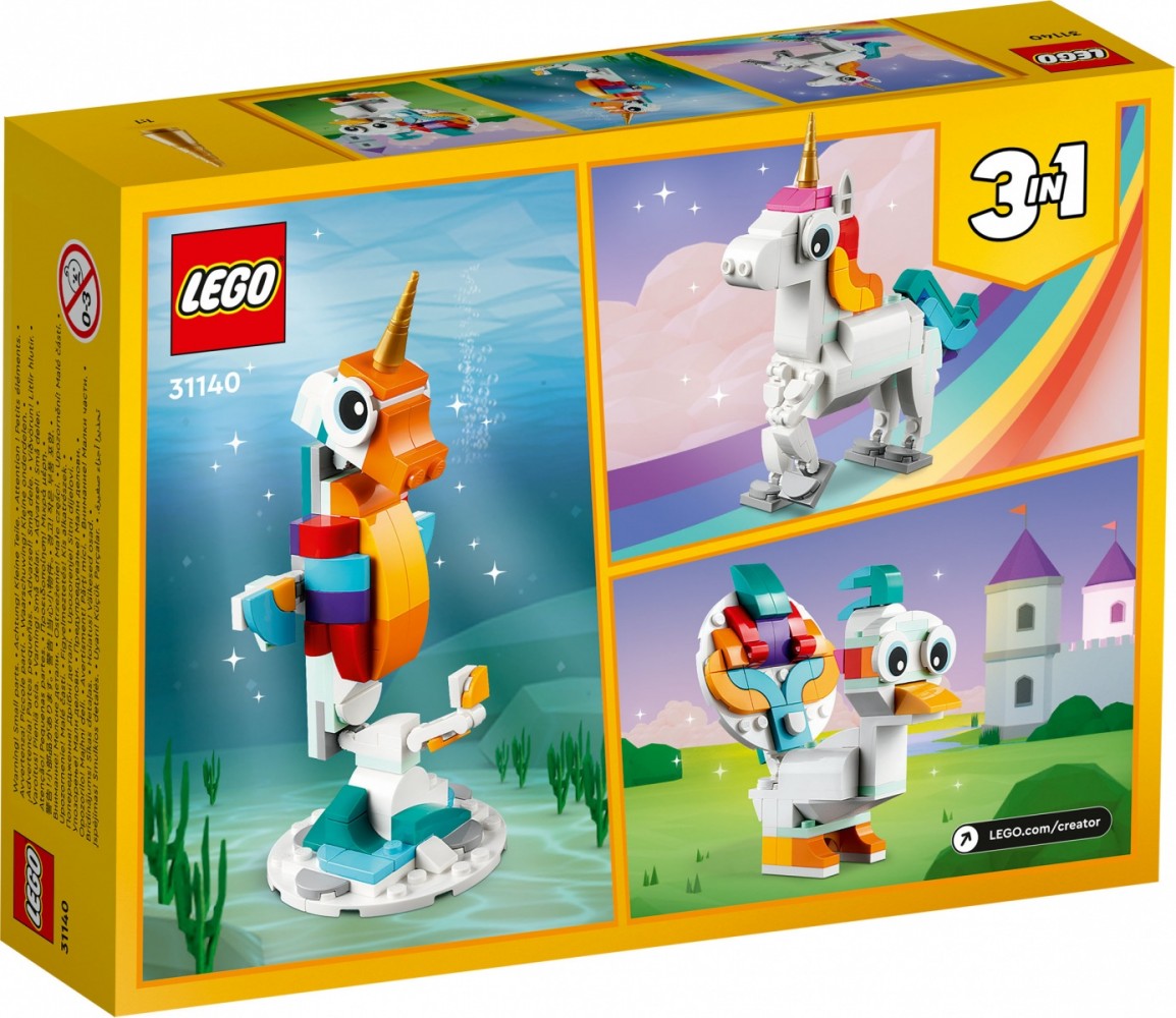 Magiškas vienaragis, lego, 7+, spalvotas