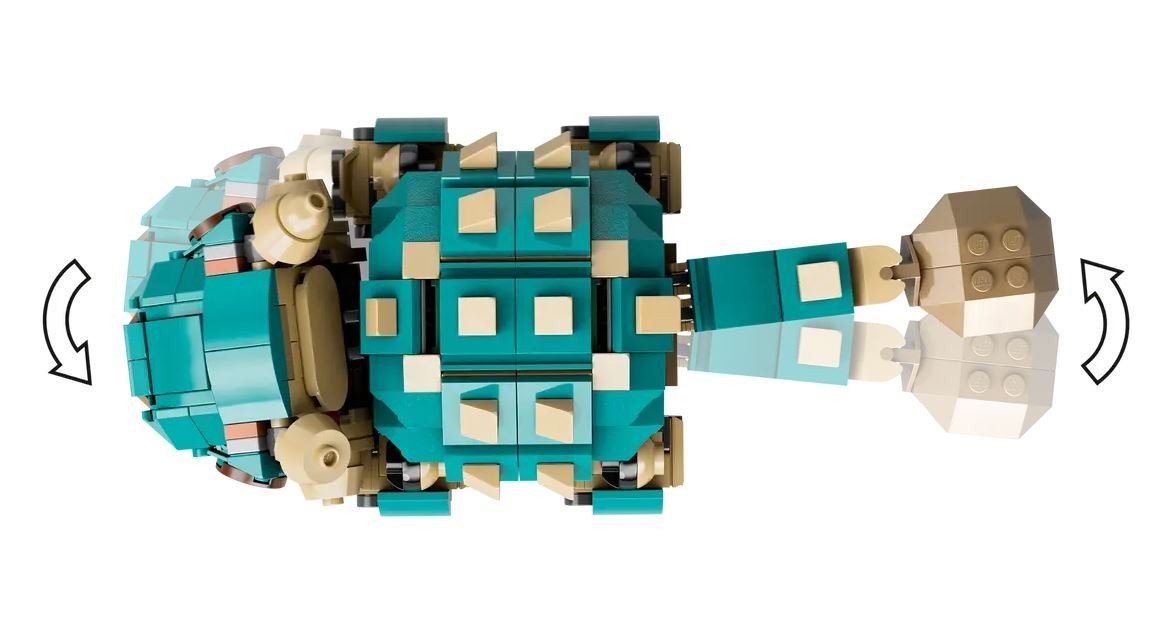 Rinkinys mažas ankylozauras bumpy, jurassic world lego