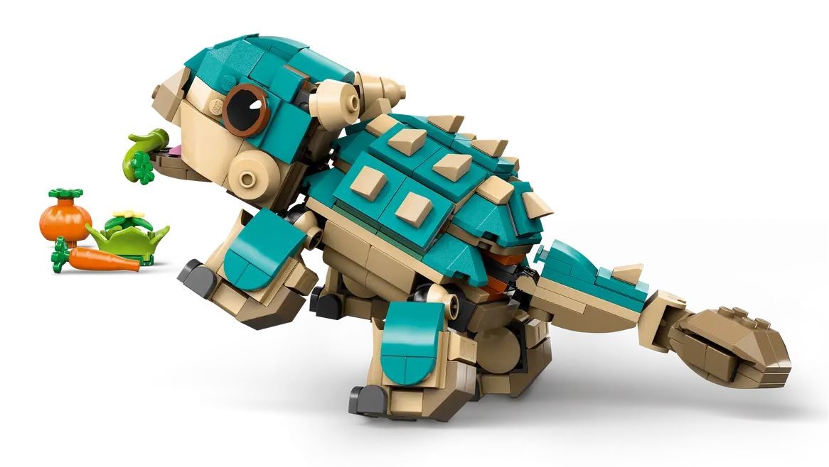 Rinkinys mažas ankylozauras bumpy, jurassic world lego