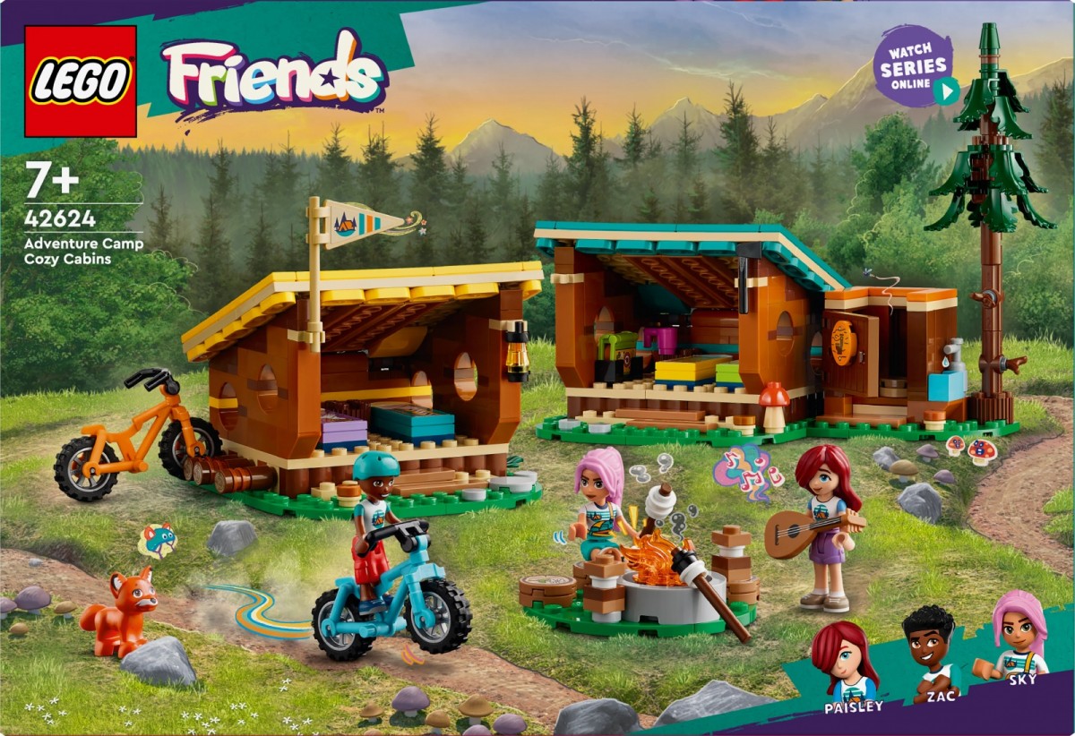 42624 lego® friends jaukūs stovyklos nameliai