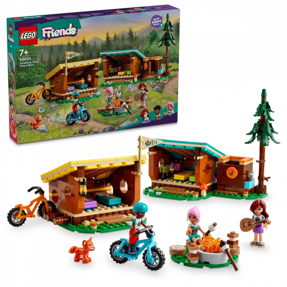 42624 lego® friends jaukūs stovyklos nameliai