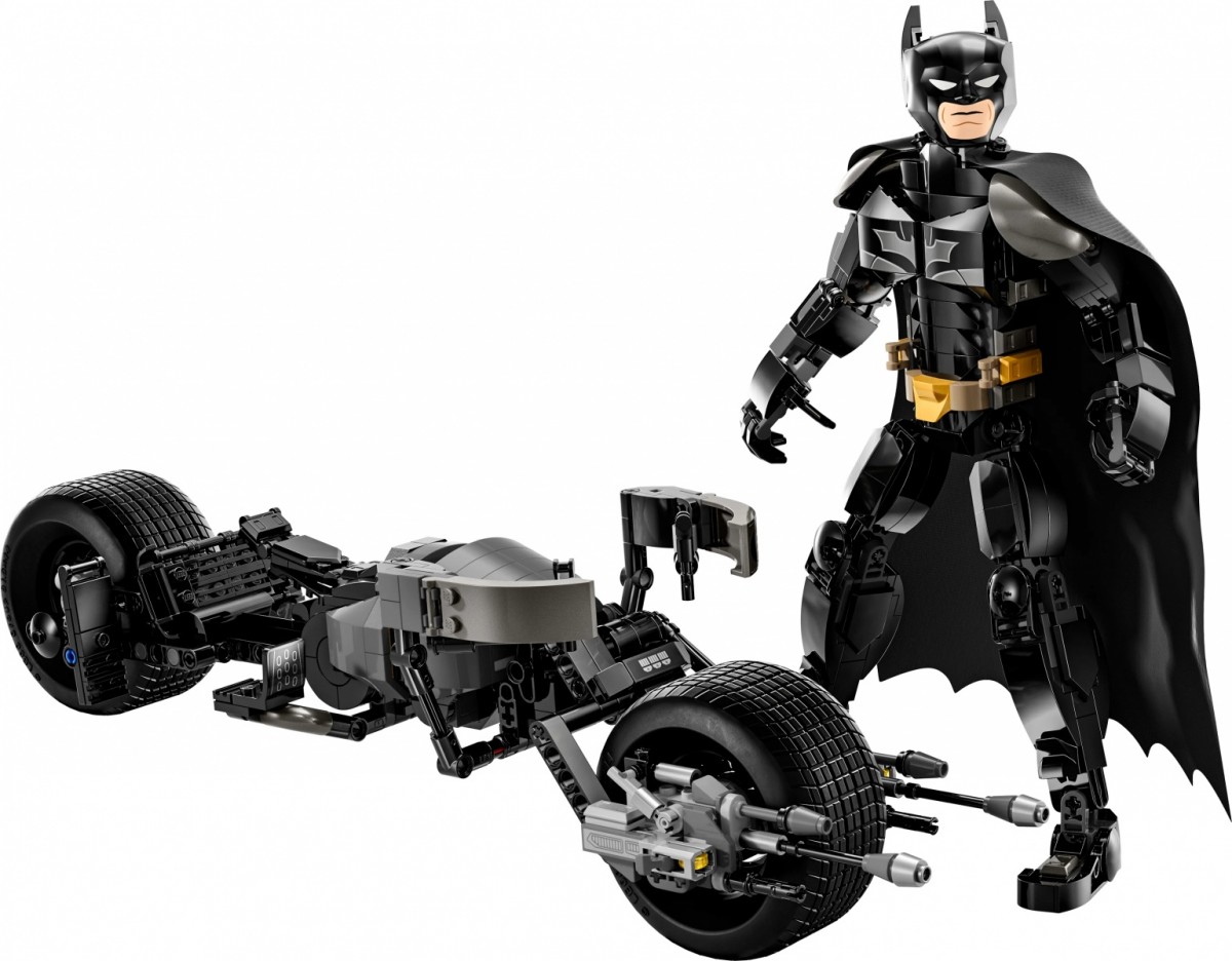 76273 lego® super heroes betmeno konstruojama figūrėlė ir motociklas