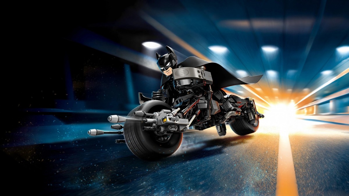 76273 lego® super heroes betmeno konstruojama figūrėlė ir motociklas