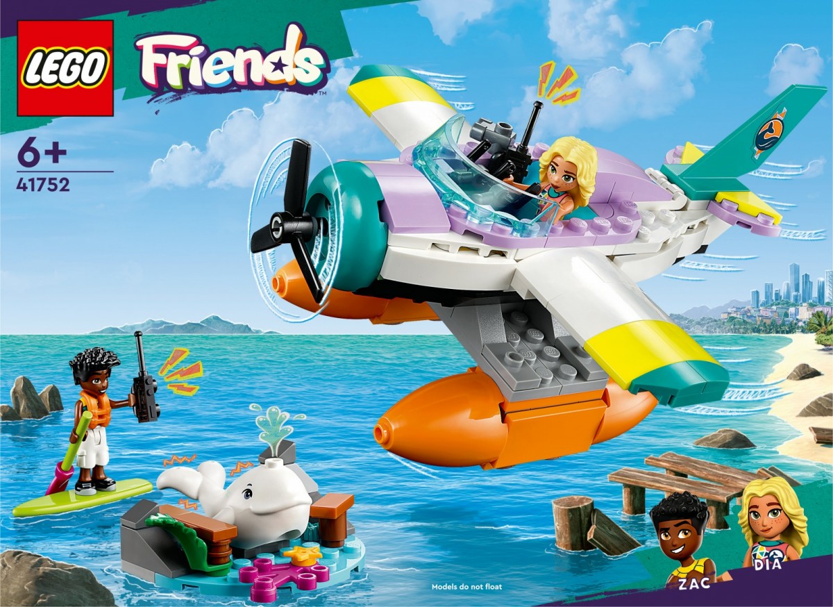 41752 lego® friends jūrų gelbėjimo lėktuvas