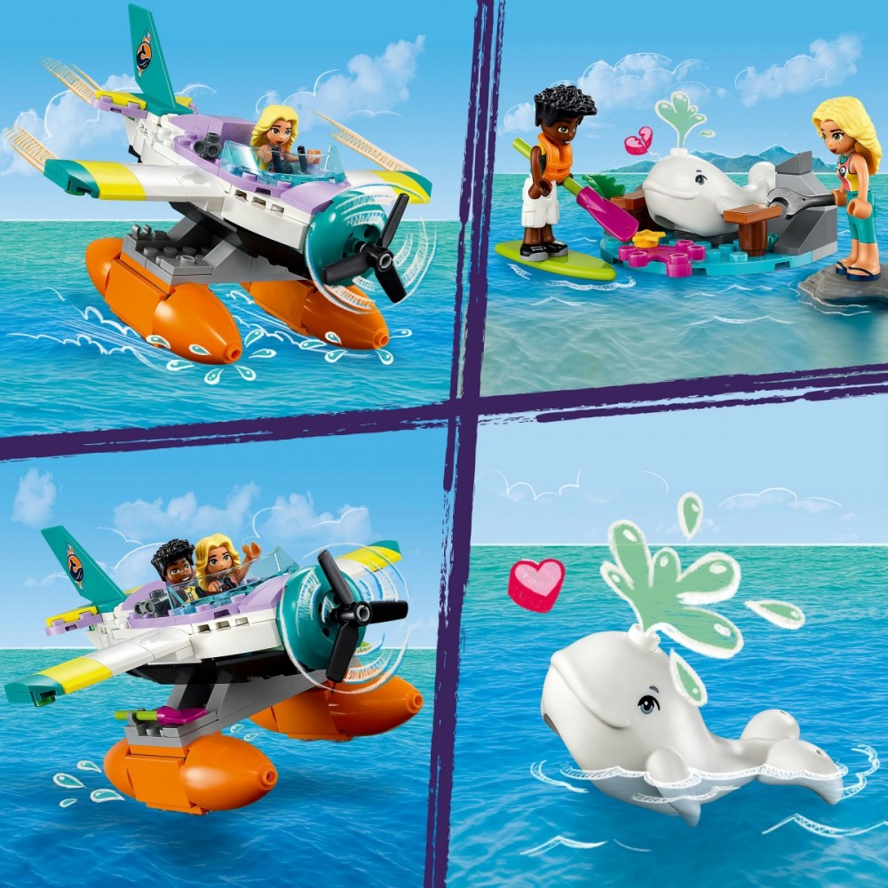 41752 lego® friends jūrų gelbėjimo lėktuvas