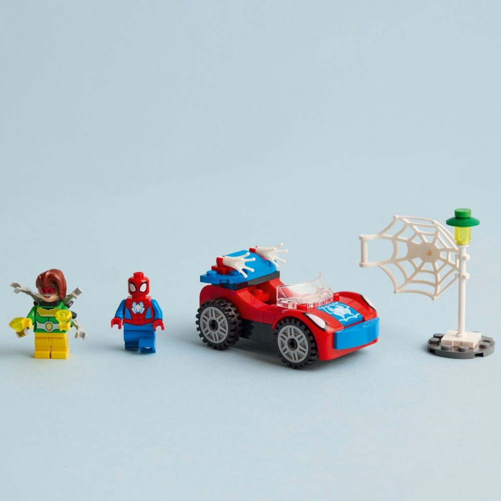 10789 lego® marvel žmogaus voro automobilis ir daktaras aštuonkojis