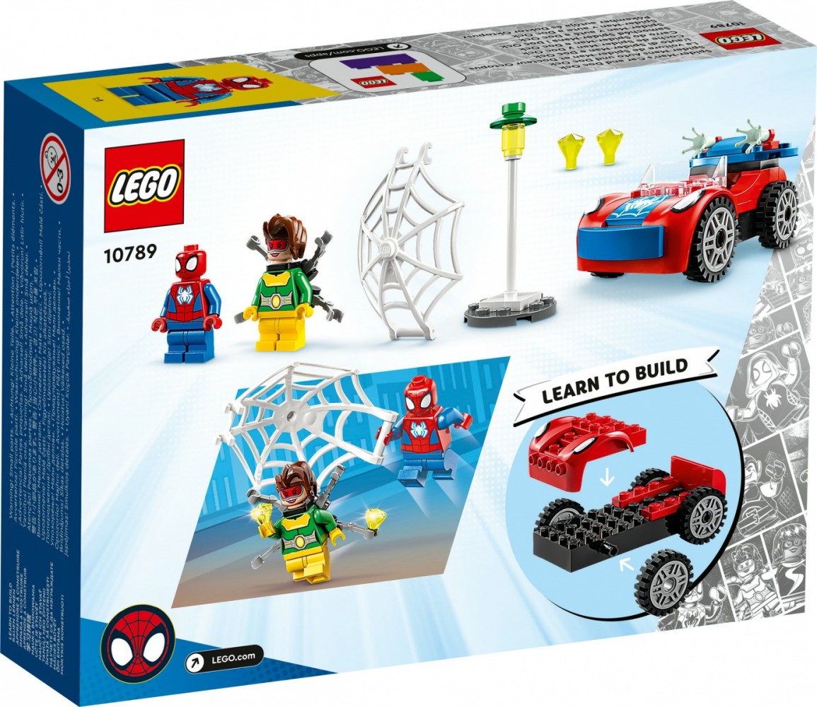 10789 lego® marvel žmogaus voro automobilis ir daktaras aštuonkojis