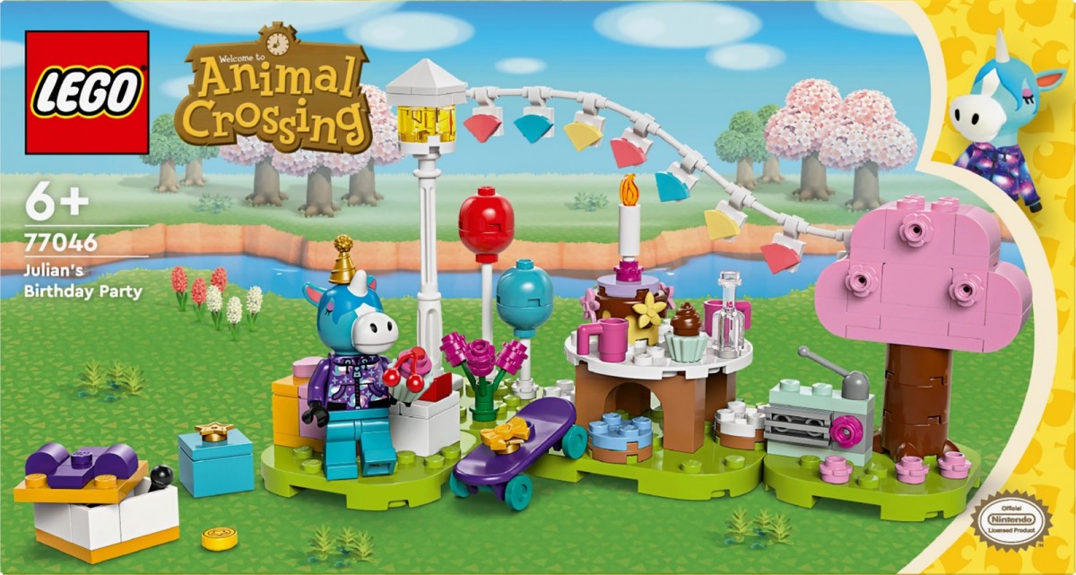 77046 lego® animal crossing julian gimtadienio vakarėlis