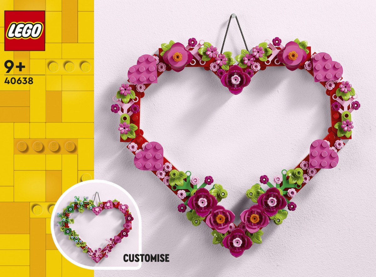40638 lego® širdelės ornamentas
