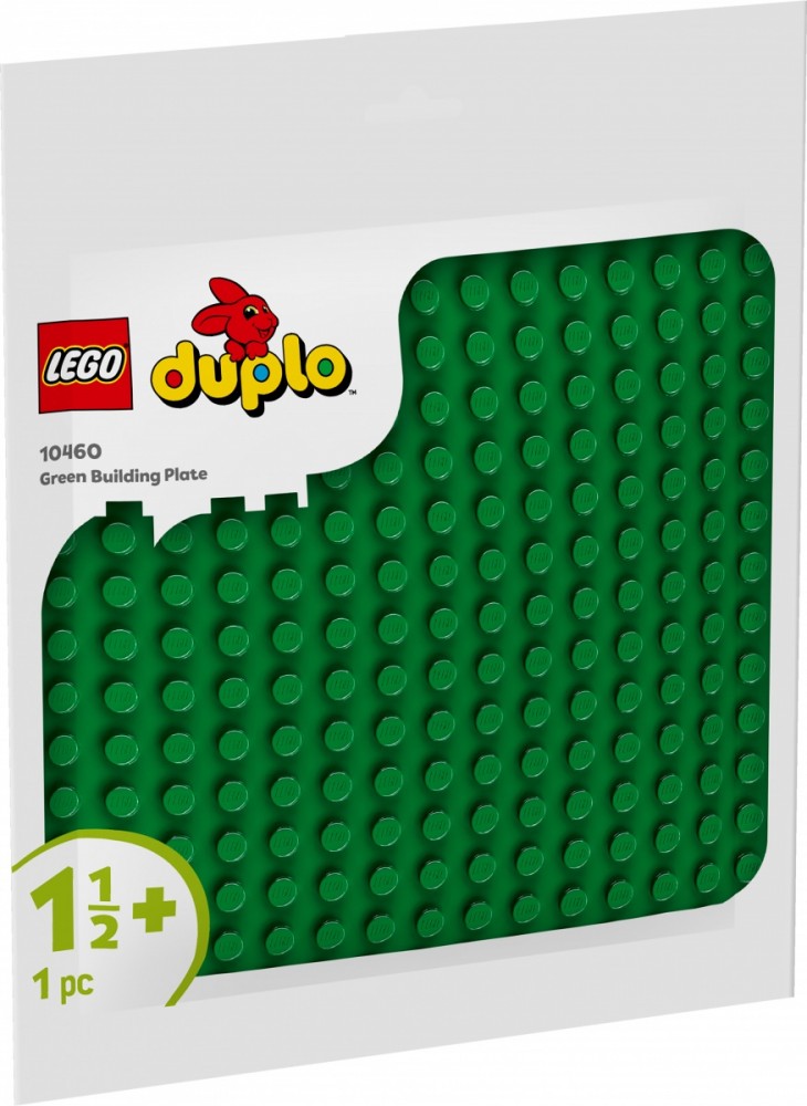 Statybinė plokštė lego duplo, žalia