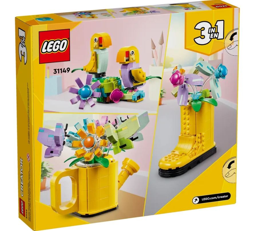 Gėlės laistytuve rinkinys vaikams, lego creator