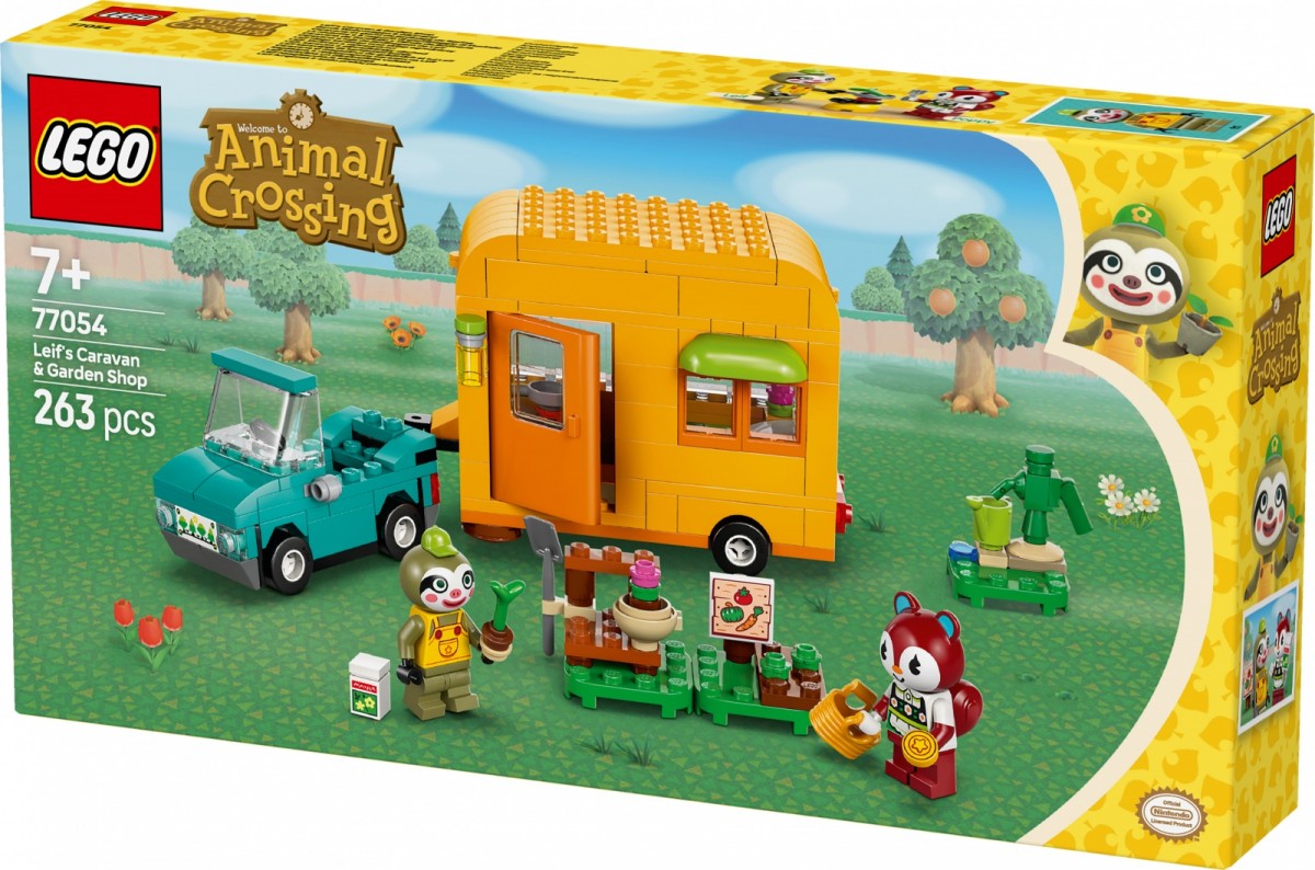 Lego rinkinys - leifo karavanas ir sodo parduotuvė