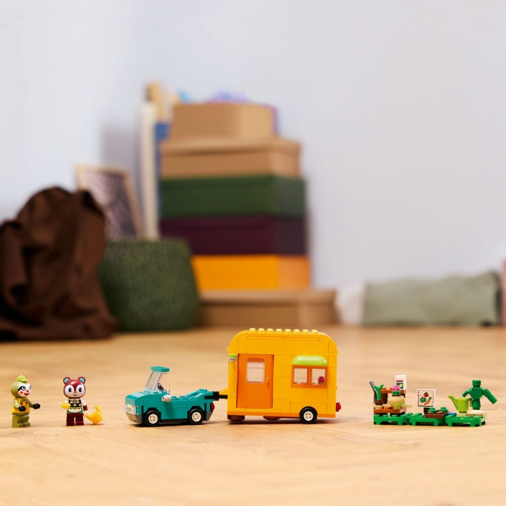 Lego rinkinys - leifo karavanas ir sodo parduotuvė