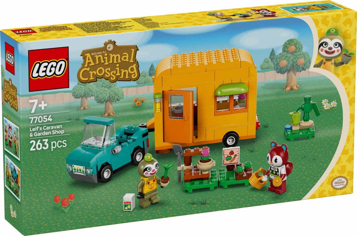 Lego rinkinys - leifo karavanas ir sodo parduotuvė