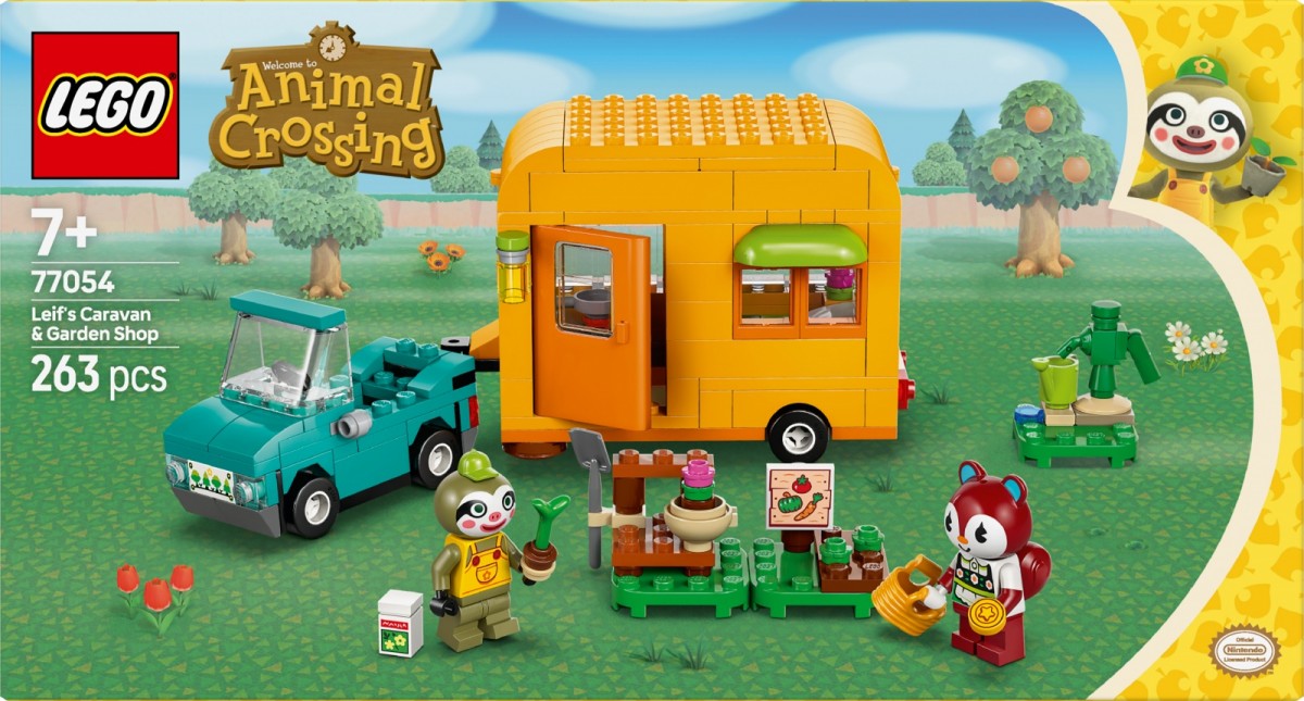 Lego rinkinys - leifo karavanas ir sodo parduotuvė