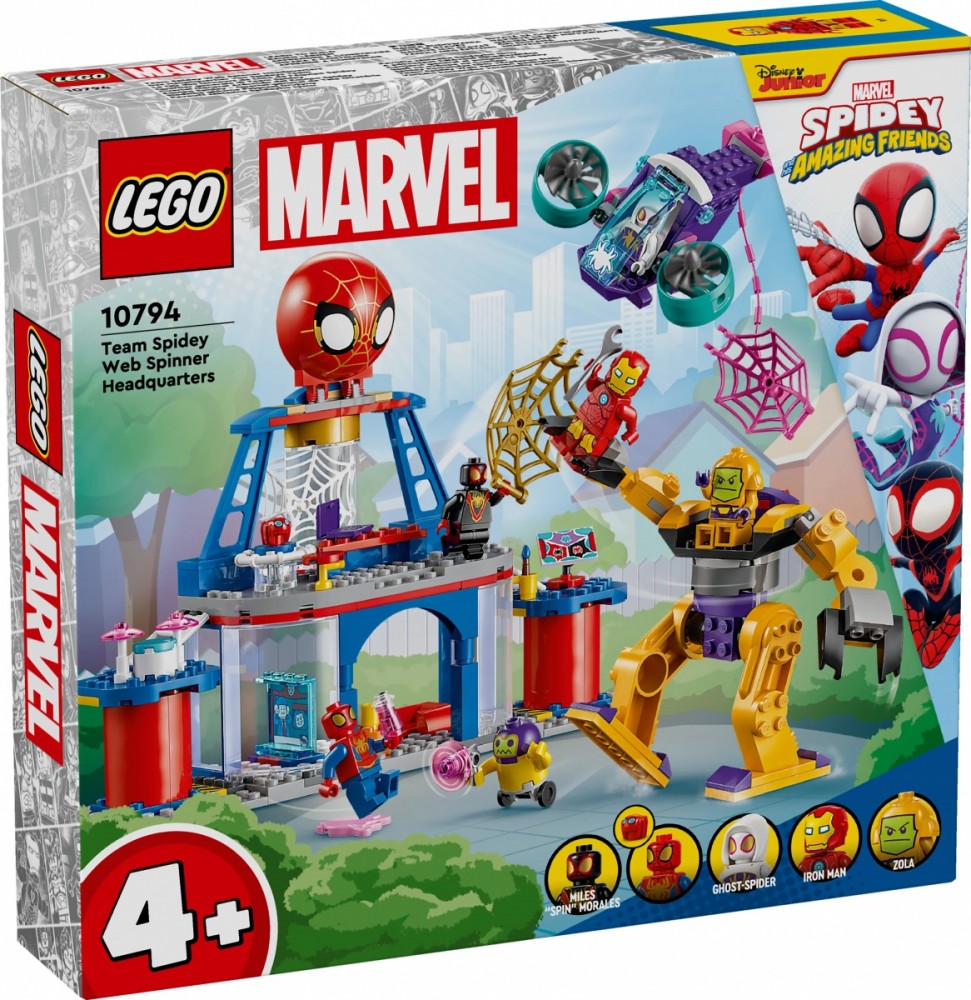 10794 lego® marvel voriuko komandos voratinklių sukimo būstinė