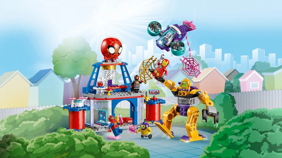10794 lego® marvel voriuko komandos voratinklių sukimo būstinė