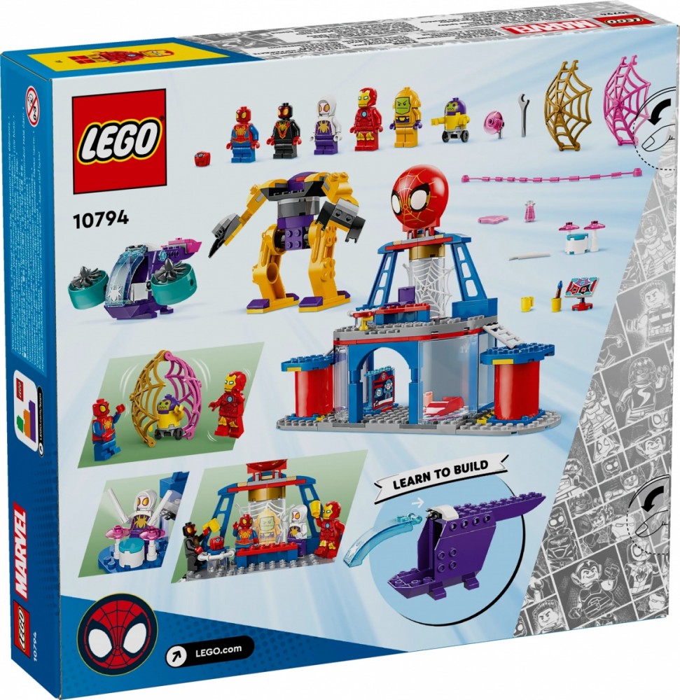 10794 lego® marvel voriuko komandos voratinklių sukimo būstinė