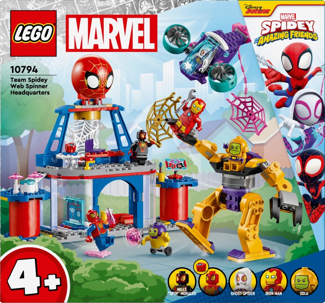 10794 lego® marvel voriuko komandos voratinklių sukimo būstinė