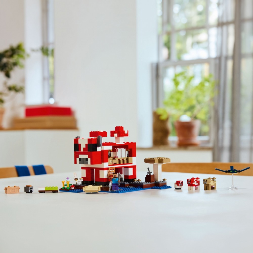 Grybų karvės namas lego® minecraft