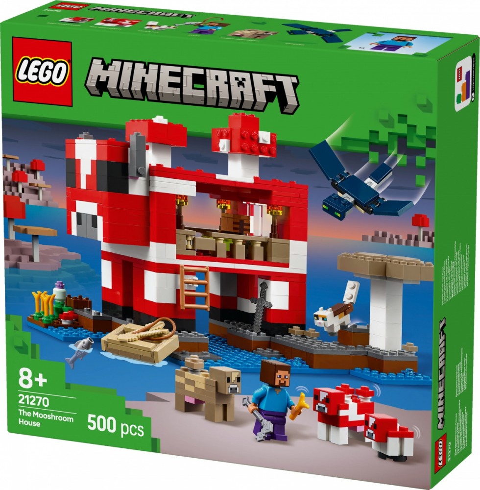 Grybų karvės namas lego® minecraft