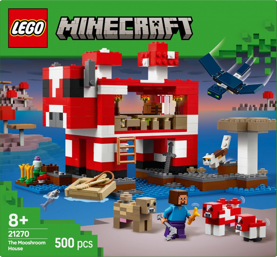 Grybų karvės namas lego® minecraft