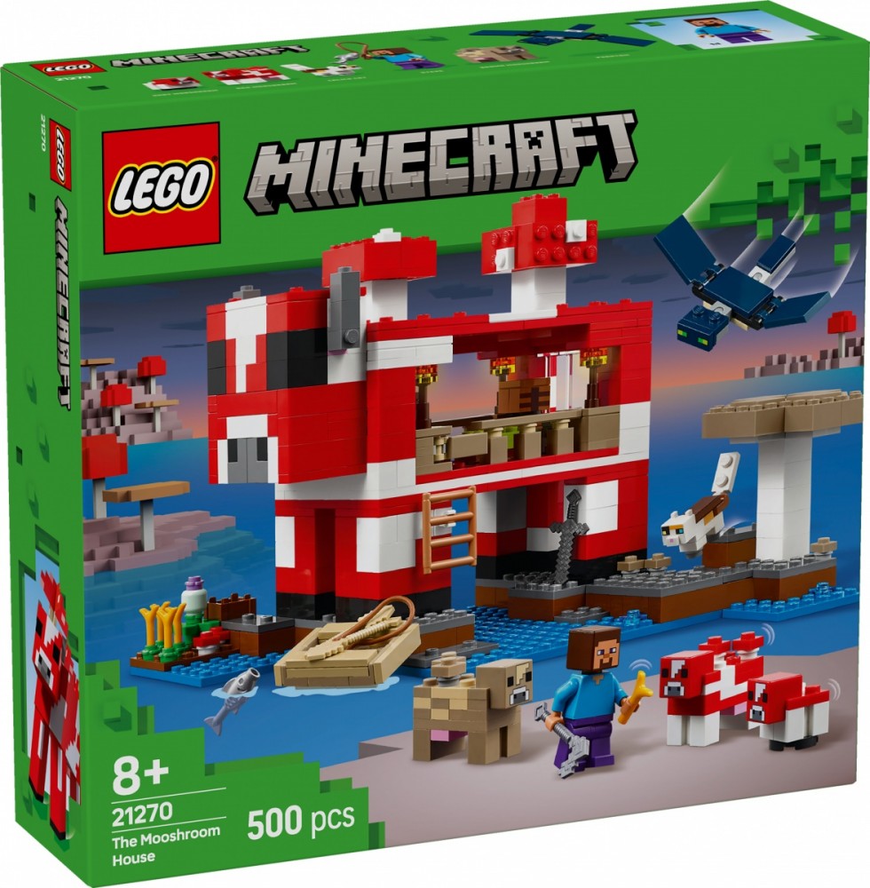 Grybų karvės namas lego® minecraft