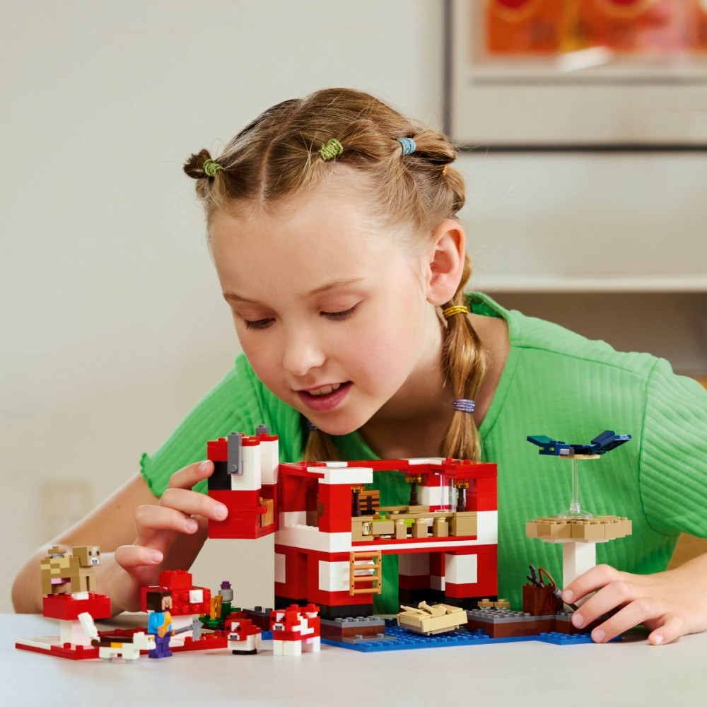 Grybų karvės namas lego® minecraft